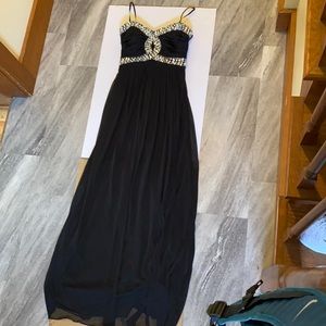 Black long dress with sparkles